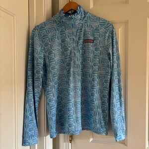 NWOT Vineyard Vines Sankaty quarter zip active top (sm)